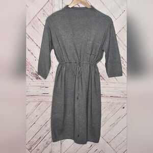 🦄POL The Perfect Minimalist Gray 3/4 Sleeve Sweater Dress
